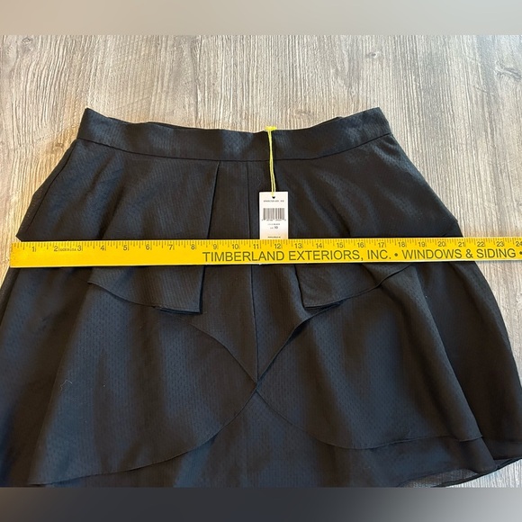 NEW BCBGENERATION BLACK TIERED FLIRTY SOFTGIRL TWEE MINI BALLETCORE SKIRT Sz 10. - Picture 11 of 13